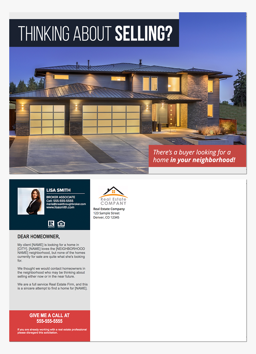Real Estate Postcard Class Img-responsive - Beautiful Home Night Hd, HD Png Download