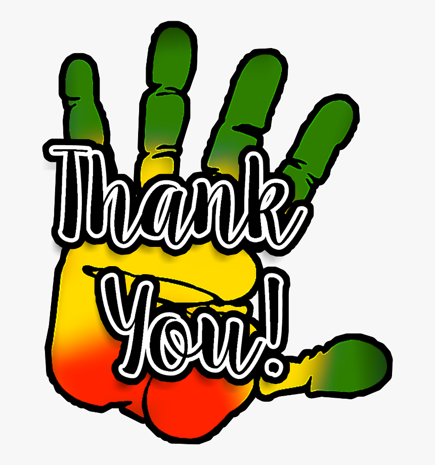 Rasta Thank You Card Clipart , Png Download - Rasta Thank You, Transparent Png