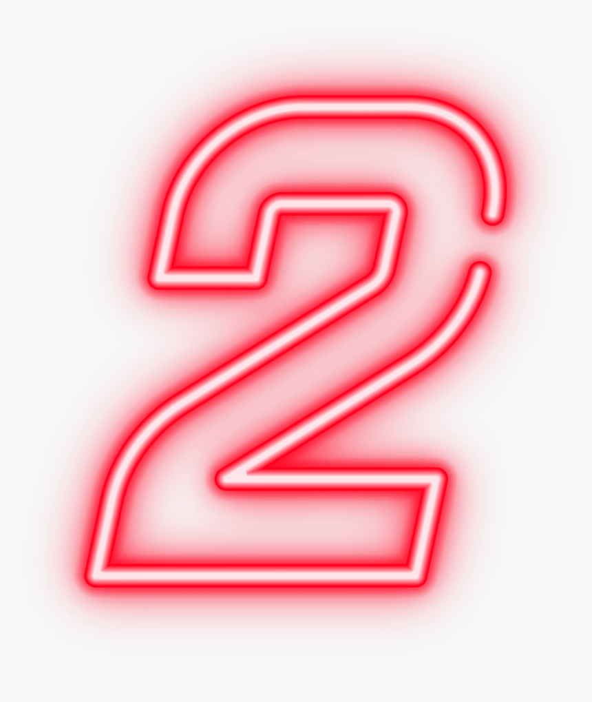 Two Red Neon Transparent Png Clip Art Image​, Png Download