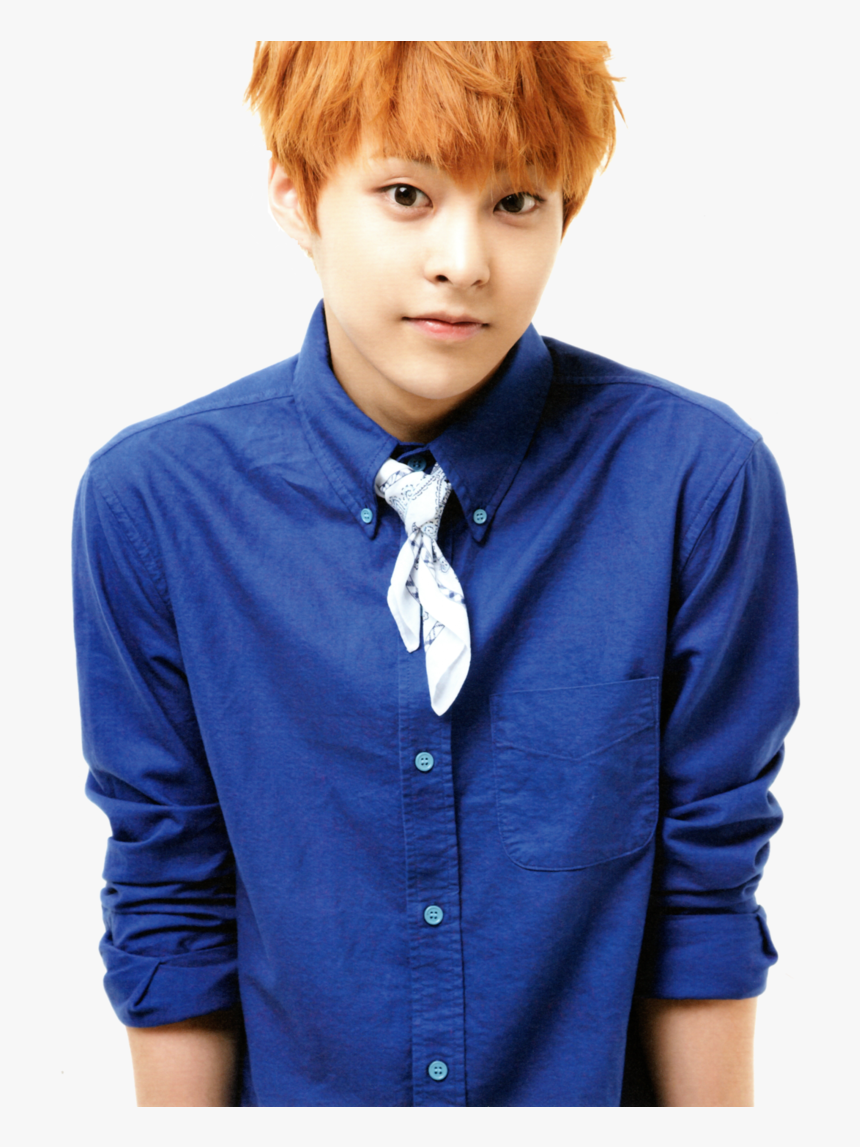 Xiumin Png Transparent Photo - Exo Xiumin Orange Hair, Png Download