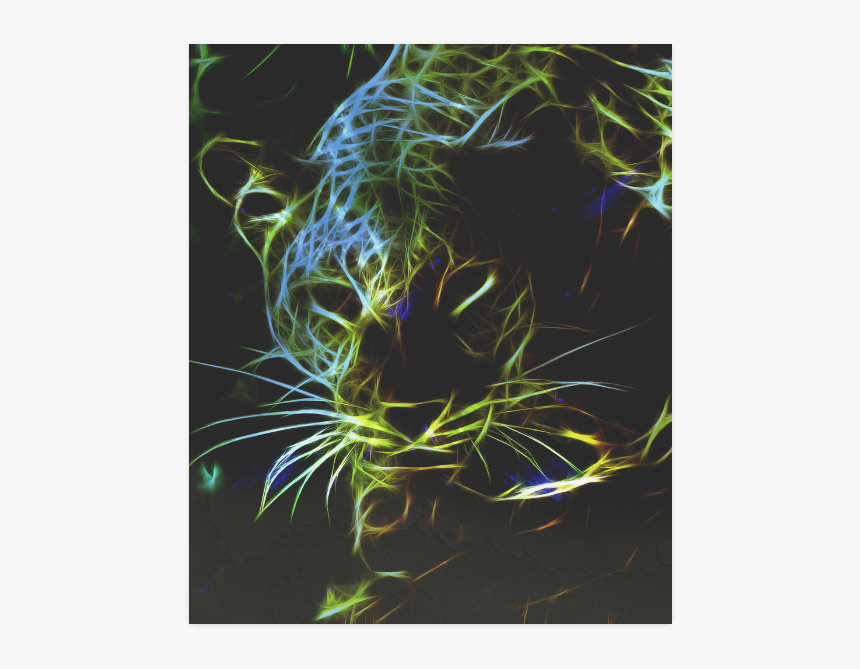Neon Leopard Poster 20 X24 - Cover Samsung J7 2017 Tigre, HD Png Download