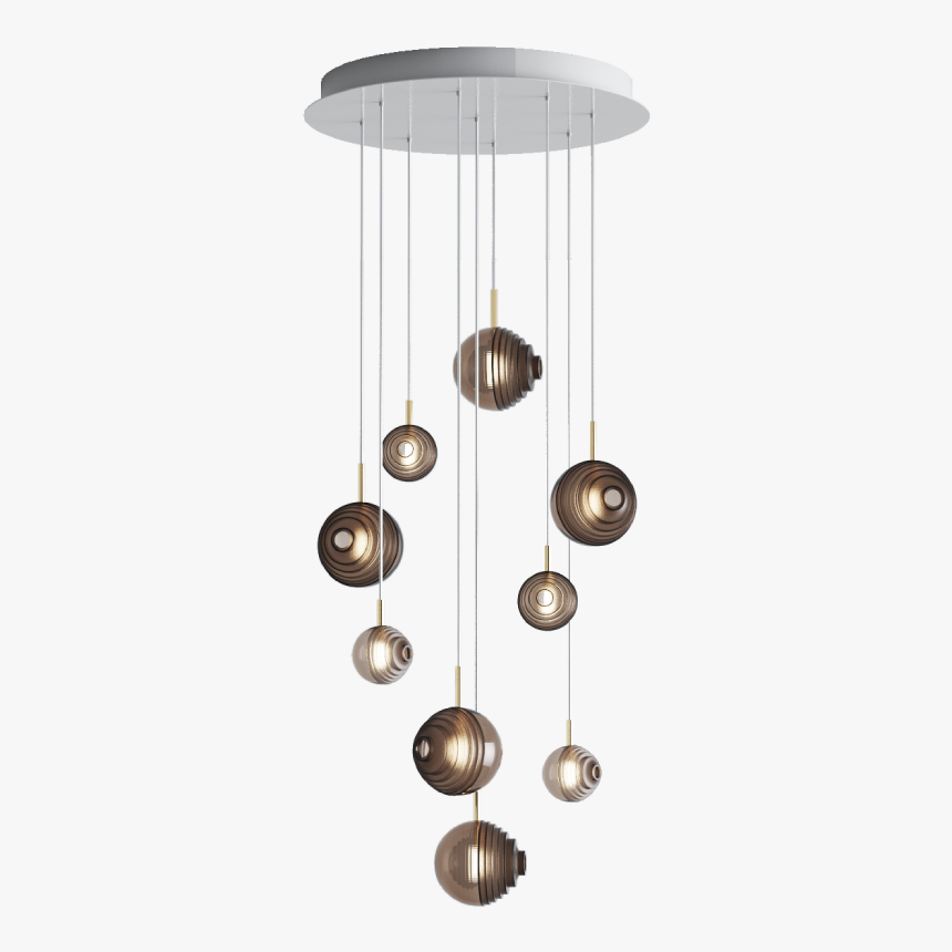 Dark & Bright Star Chandelier / 9 Pcs Dark - Chandelier, HD Png Download