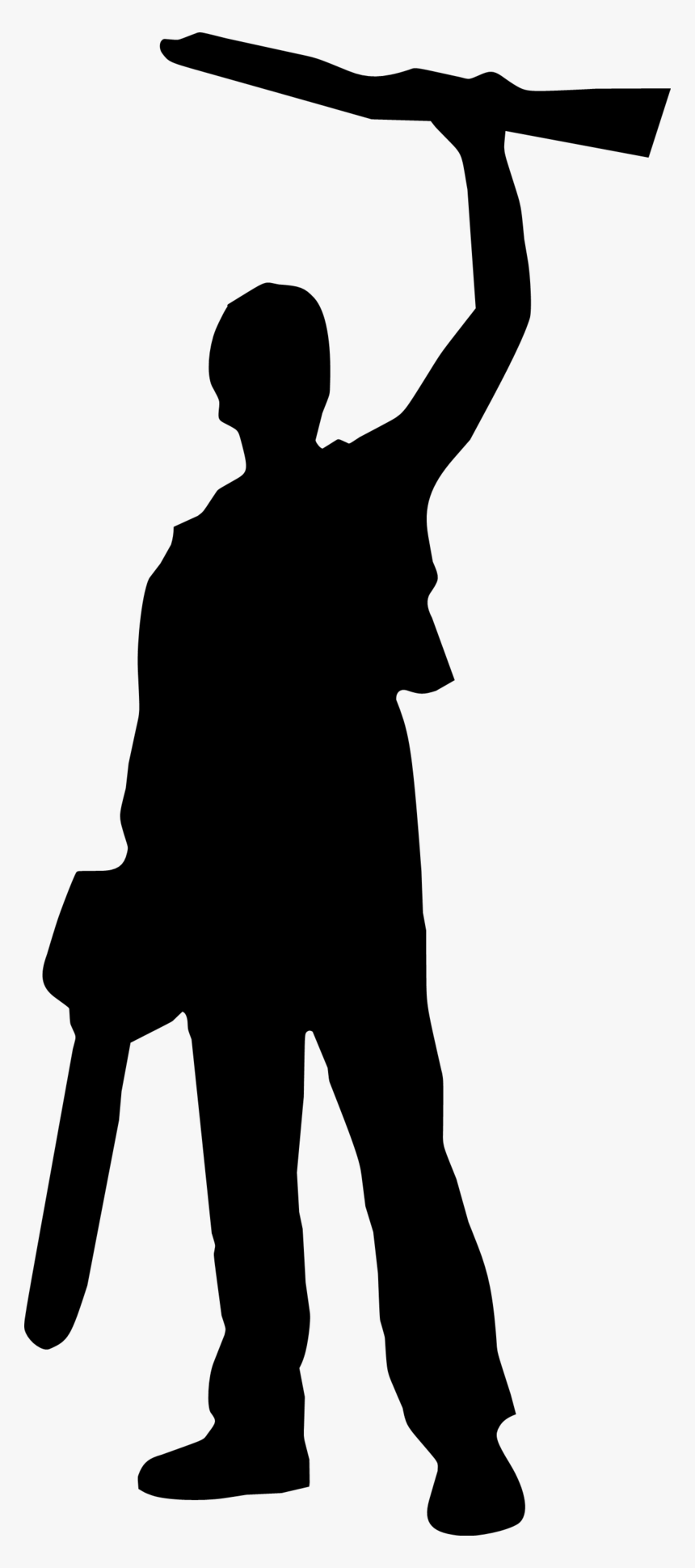 Transparent Dead Person Png - Ash Evil Dead Silhouette, Png Download