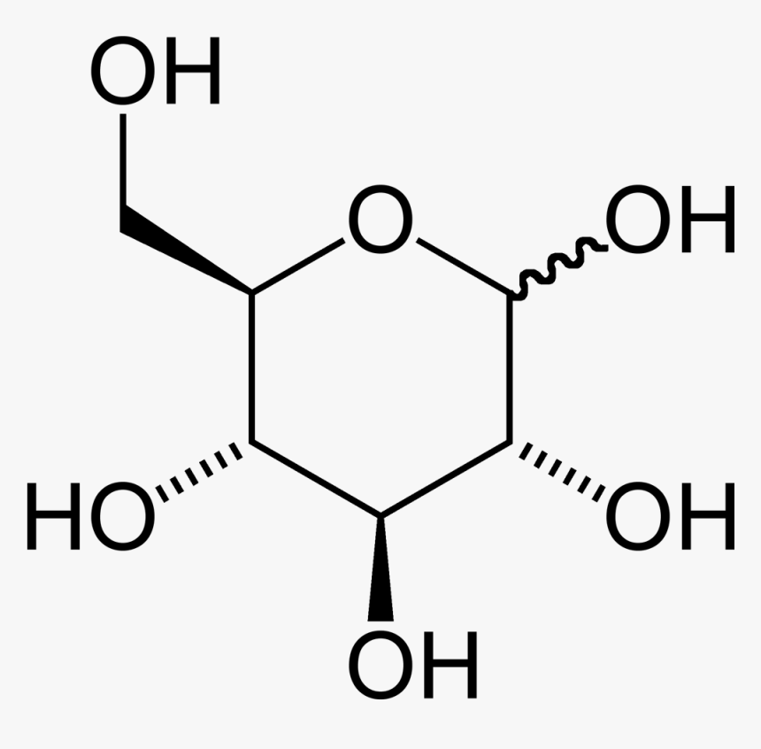D Glucose 2d Skeletal Hexagon - 4 Methyl 1 Pentyne, HD Png Download