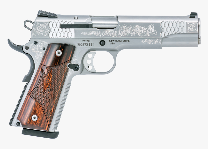 1911 Smith And Wesson 45 Engraved, HD Png Download