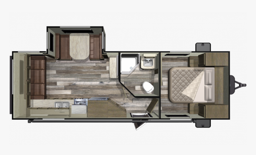 2019 Starcraft Mossy Oak 23rls Floor Plan, HD Png Download