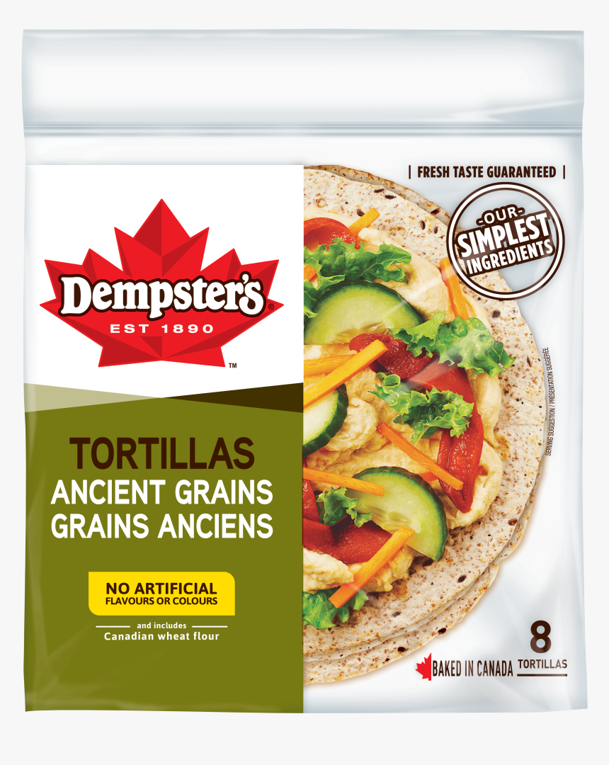 Dempster S® Ancient Grains 7 - Dempsters Whole Wheat Tortilla, HD Png Download