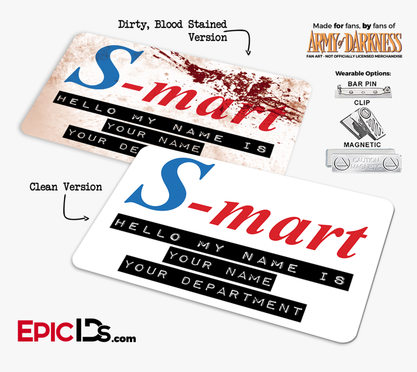 S-mart Army Of Darkness - Evil Dead S Mart Tag, HD Png Download