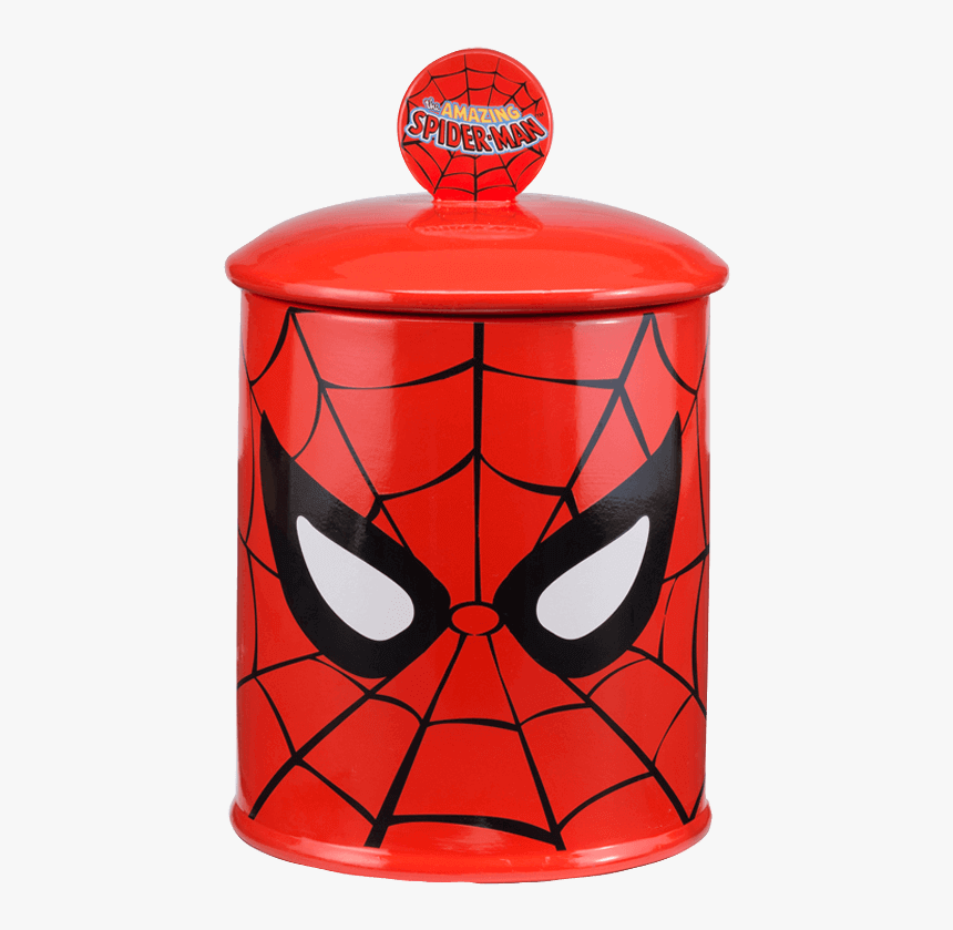 Spider-man Ceramic Cookie Jar - Spiderman Jar, HD Png Download