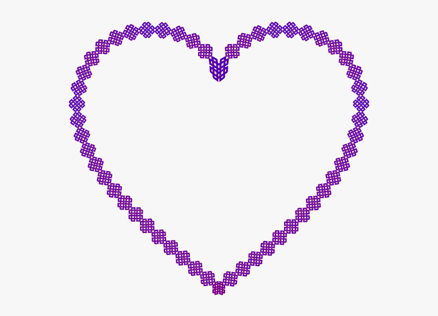 Blue Lattice Heart - Purple Sparkle Heart Gif, HD Png Download