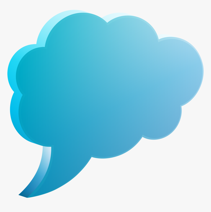 Cloud Speech Bubble Png, Transparent Png