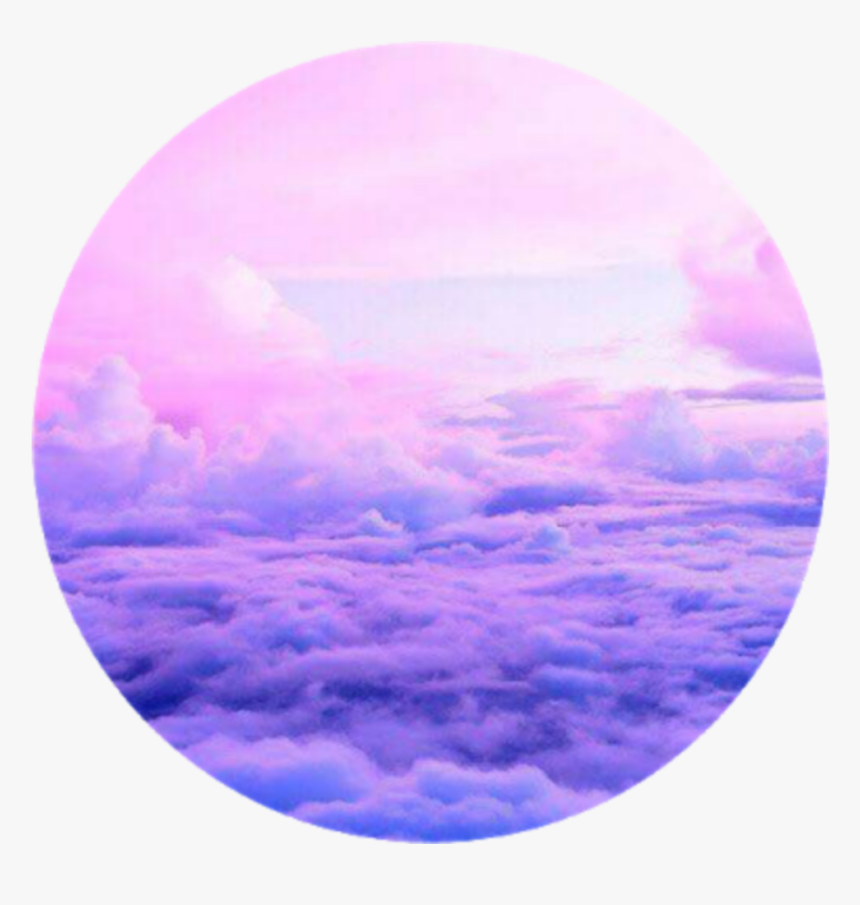 #purple #lila #rosa #pink #nuves #cirlce #circulo #marco - Purple And Pink Sky, HD Png Download