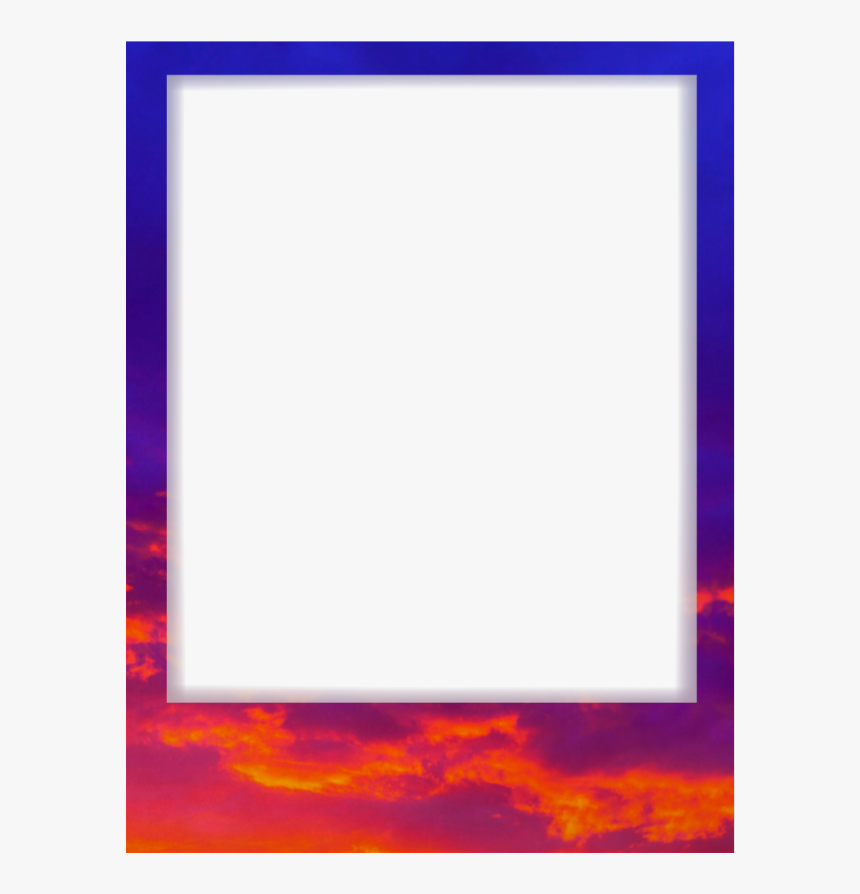 #cielonublado #nuves #cielo #marco #polaroid - Picture Frame, HD Png Download