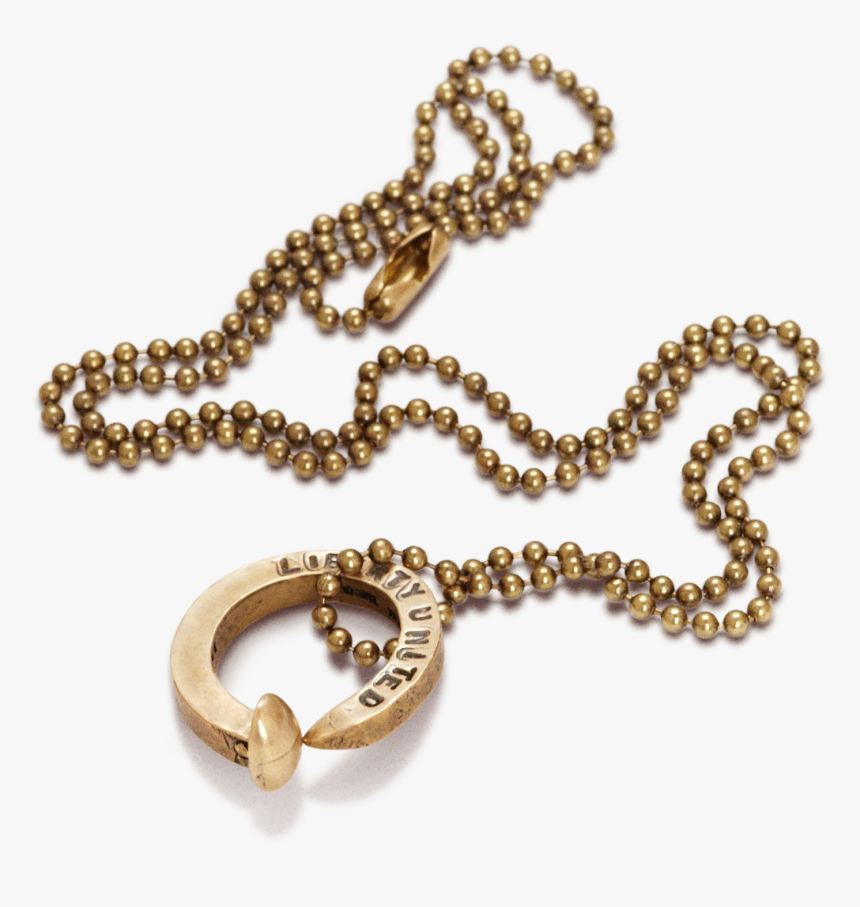 Railroad Spike Bullet Necklace By Giles & Brother For - Chain, HD Png Download
