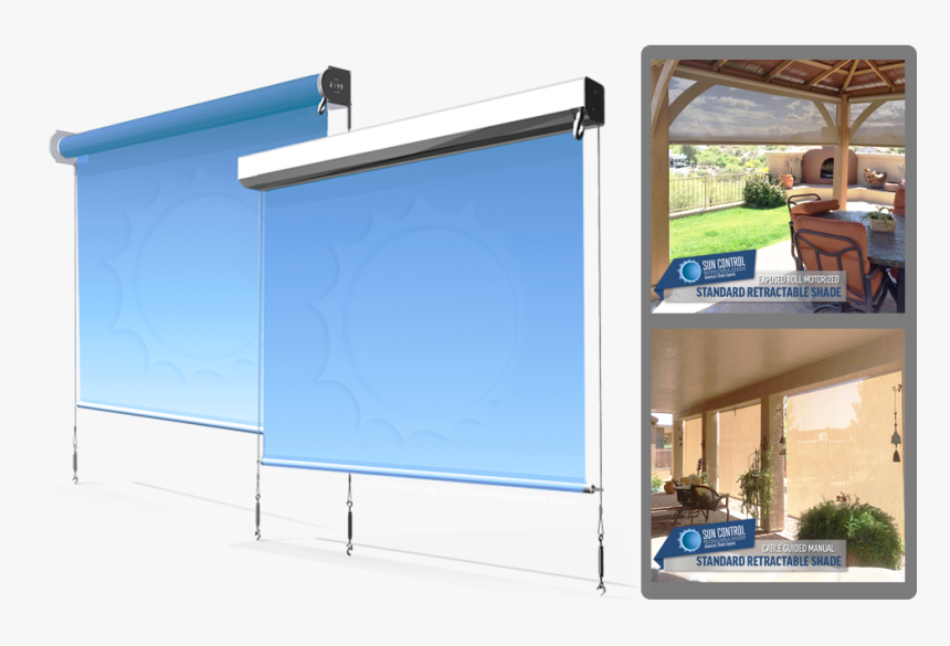 Fabric Outdoor Roller Shades, HD Png Download