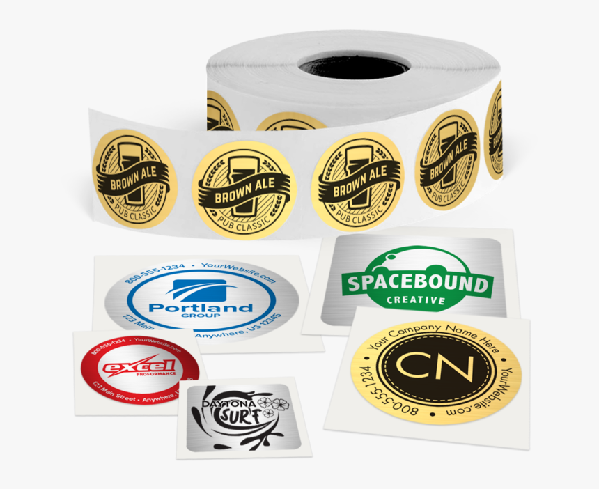 Picture Of Custom Foil Labels - Custom Foil Label, HD Png Download