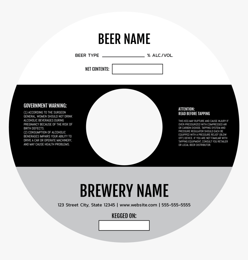 Plain Keg Collar - Circle, HD Png Download