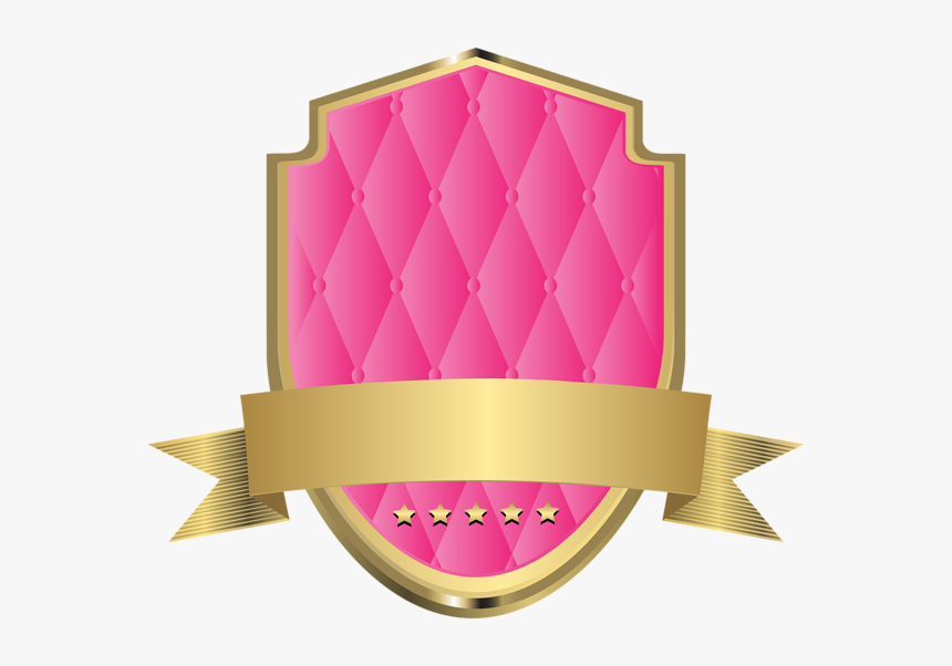 Elegant Label Template Pink Clip Art Png Image - Elegant Label Png, Transparent Png