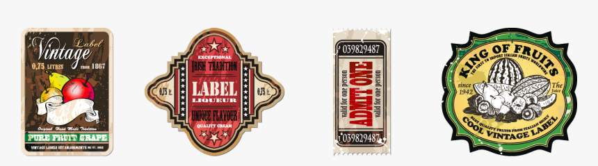 Picture For What Size And Shape Should My Product Labels - Vintage, HD Png Download