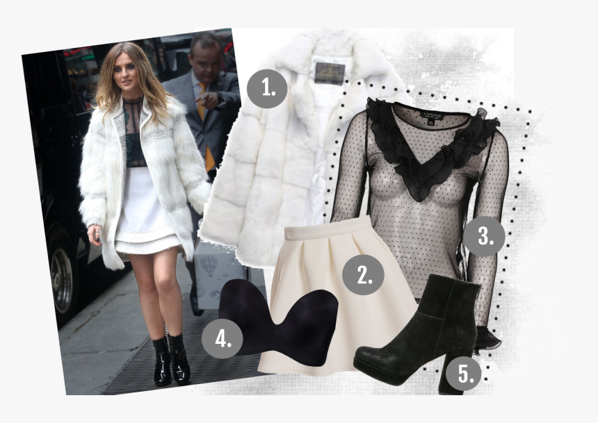 Sno Stilen - Perrie Edwards - Girl - Little Mix Fur Coat, HD Png Download