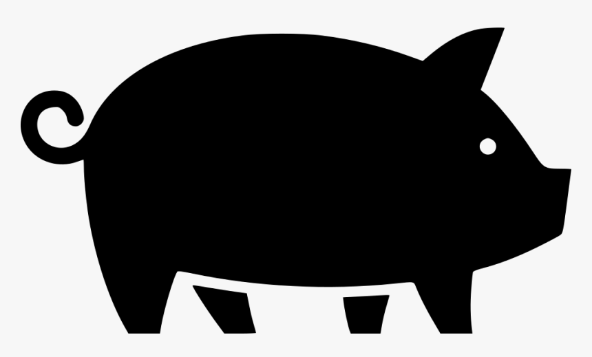 Pig Pork - Png Black Pig Icon, Transparent Png
