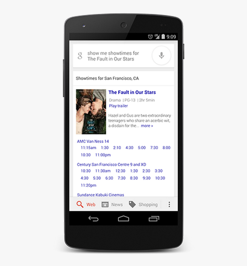 Showtimes - Width-946 - Google App Search Results, HD Png Download