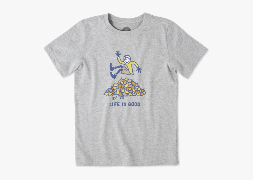Boys Jake Leaf Pile Crusher Tee - Cartoon, HD Png Download