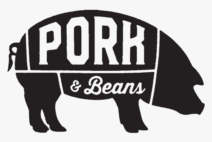 Pork And Beans Pig Rubber Stamp Artwork, HD Png Download