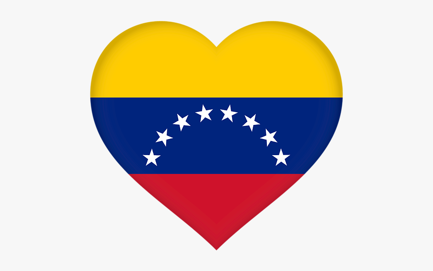 Venezuela Heart Flag, HD Png Download