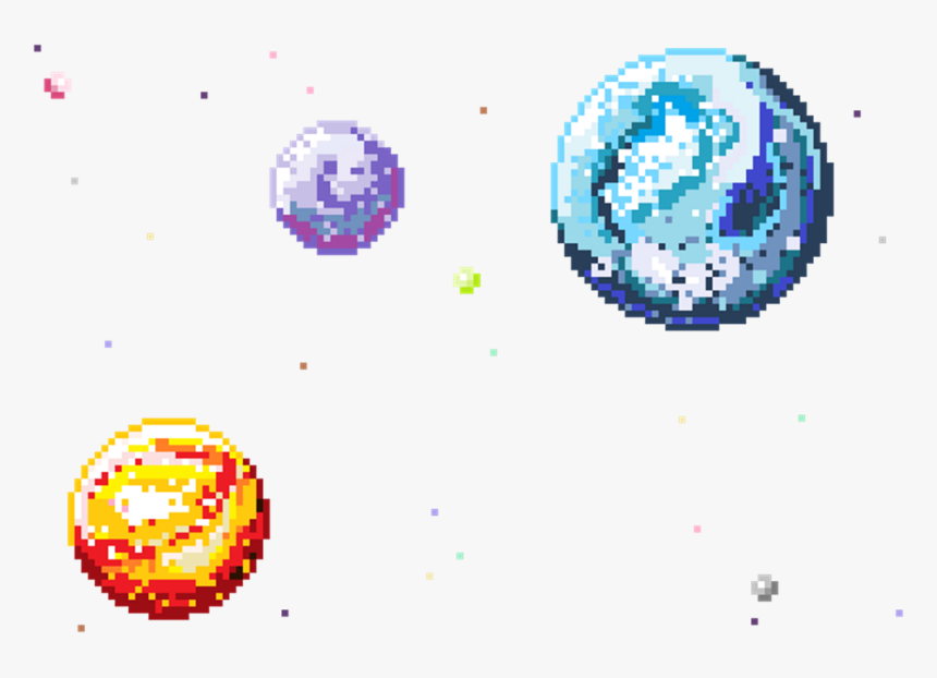 Transparent Cute Pixel Png - Planet Transparent, Png Download
