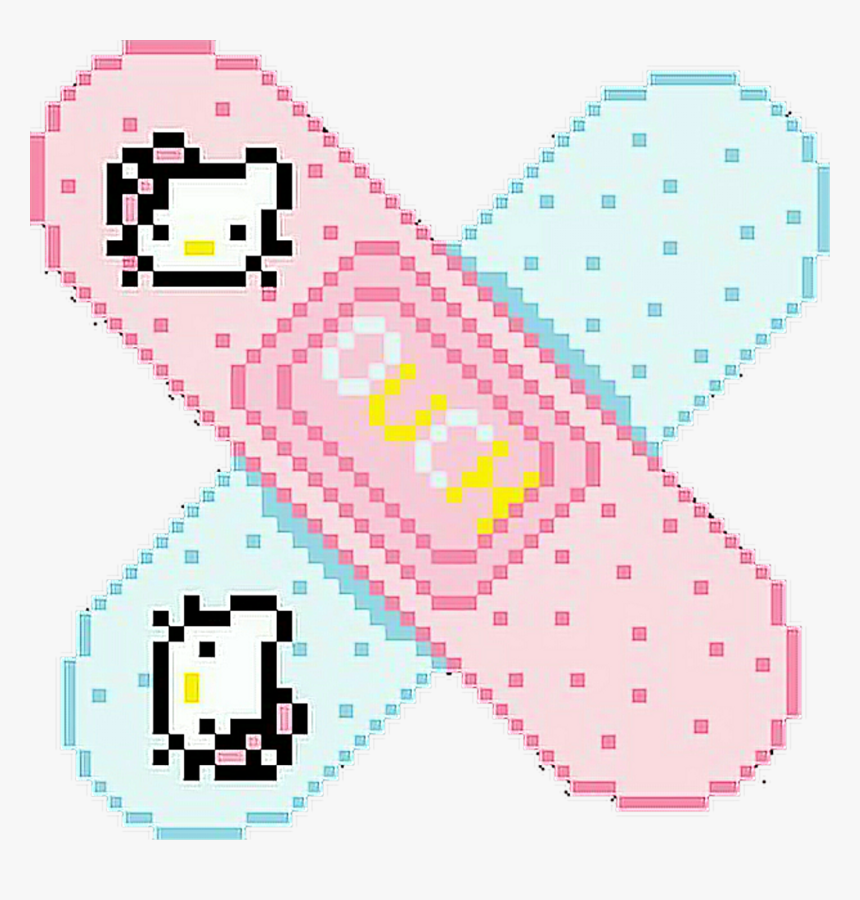 Clip Freeuse Library Tumblr Hellokitty - Hello Kitty Band Aid Transparent, HD Png Download