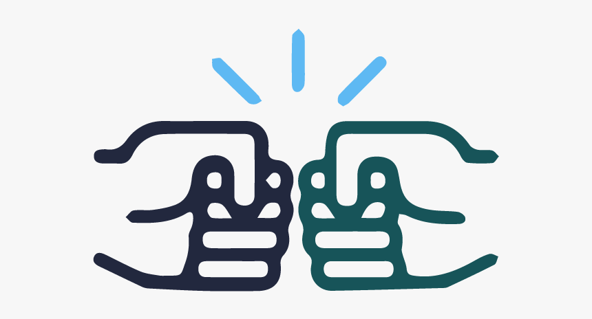 Champion Fists - Fist Bump Logo No Background, HD Png Download