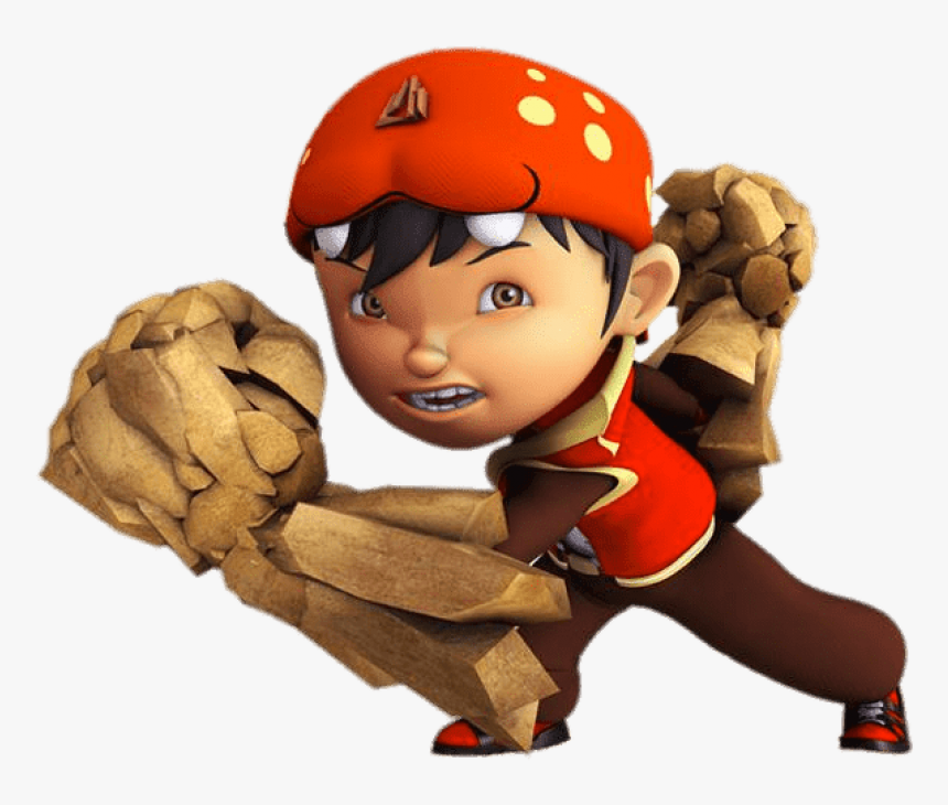 Boboiboy With Wooden Fists - Boboiboy Png, Transparent Png