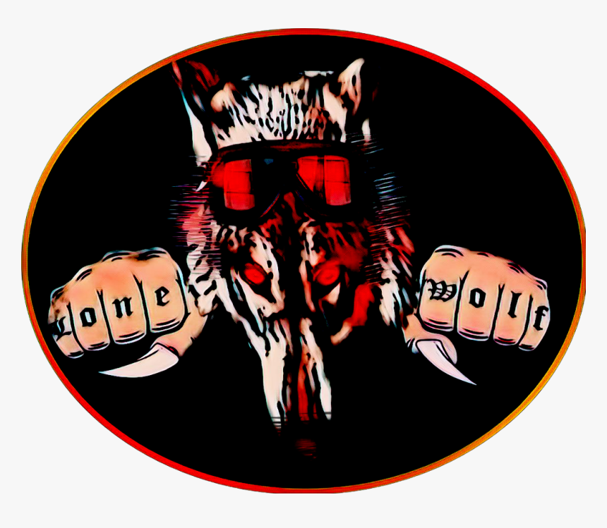 #lonewolf #motorcycles #fists #bikerslife #wolf #fighter - Illustration, HD Png Download
