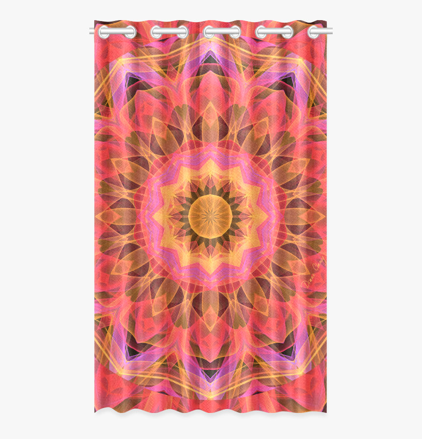 Abstract Peach Violet Mandala Ribbon Candy Lace New - Fractal Art, HD Png Download