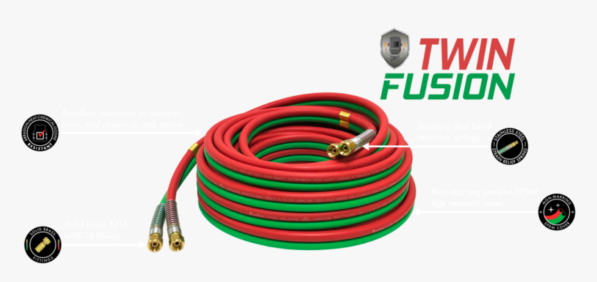 Twin Fusion Welding Air Hose - Wire, HD Png Download