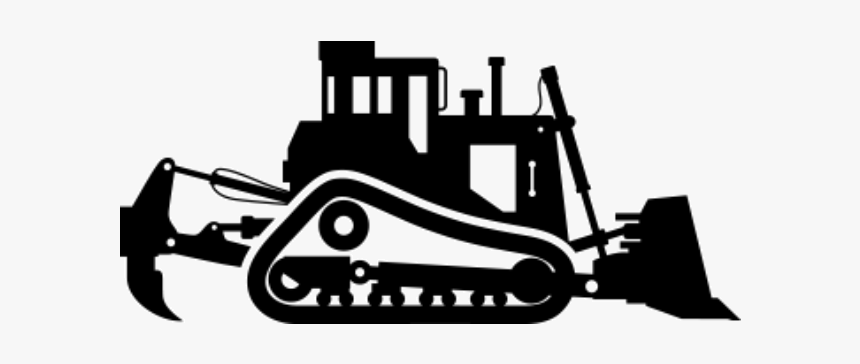 Caterpillar D9 Komatsu Limited Heavy Machinery Bulldozer - Bulldozer Silhouette Transparent, HD Png Download