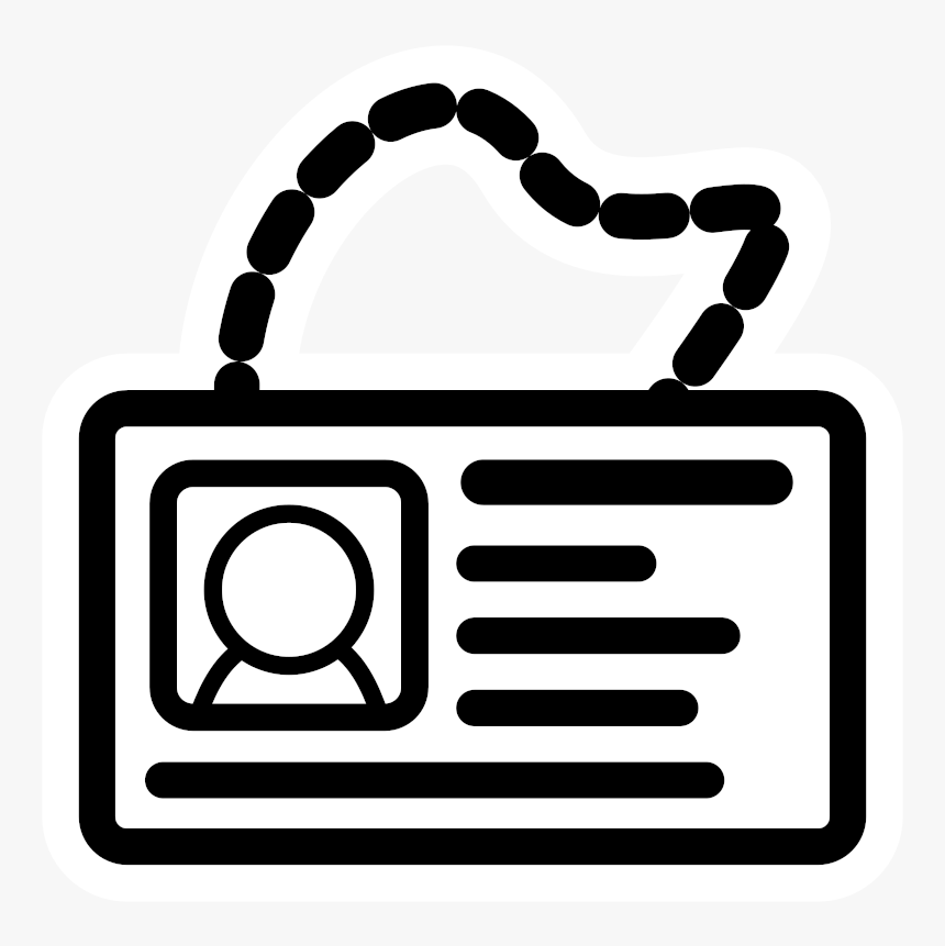 Card - Identity Clipart Black And White, HD Png Download
