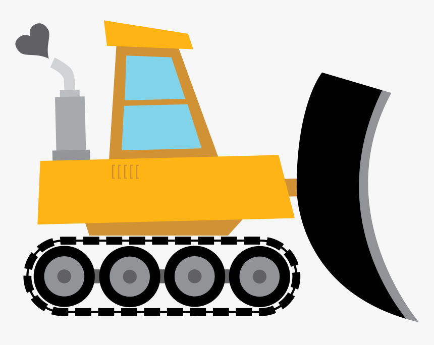 Illustration In Motion Design - Bulldozer Illustration, HD Png Download