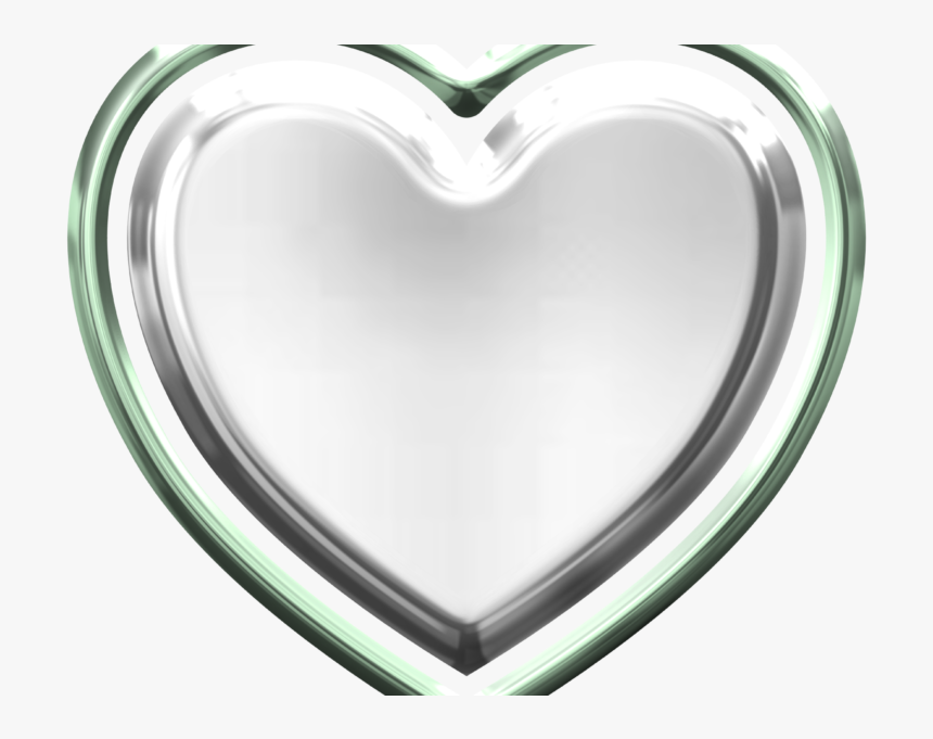 Silver Heart Transparent, HD Png Download