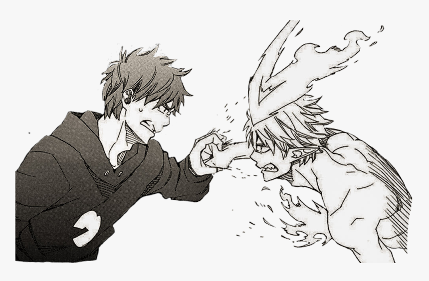Here Is Rin Vs - Rin Okumura White Hair, HD Png Download