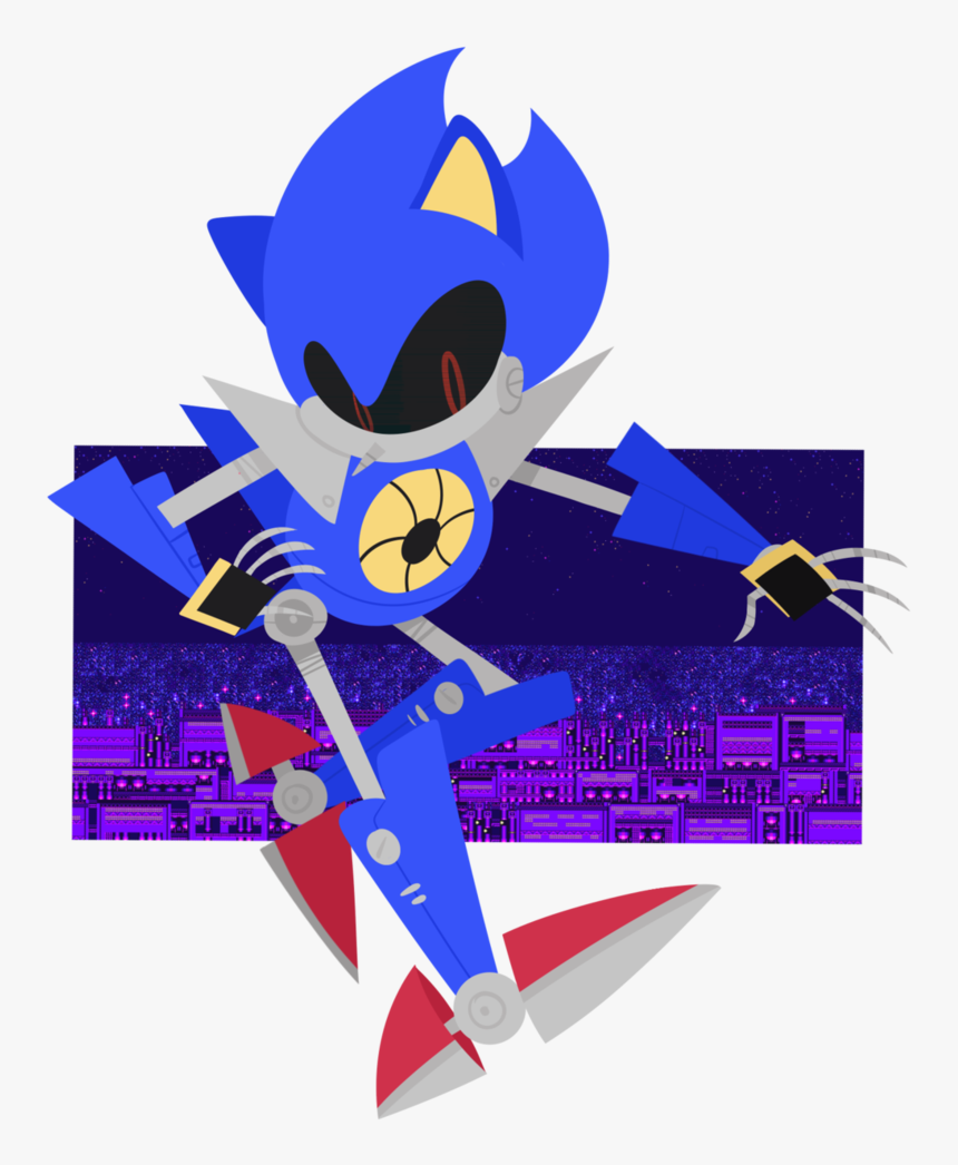 Metal Sonic By Nessyoursticks - Cartoon, HD Png Download