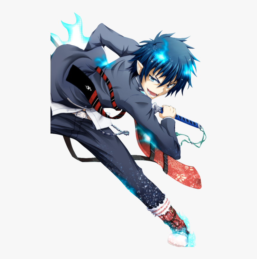 Wallpaper - Blue Exorcist Anime Katana, HD Png Download