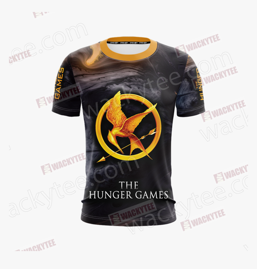 The Hunger Games Unisex 3d T-shirt - Classic Book Hunger Games Book Cover, HD Png Download