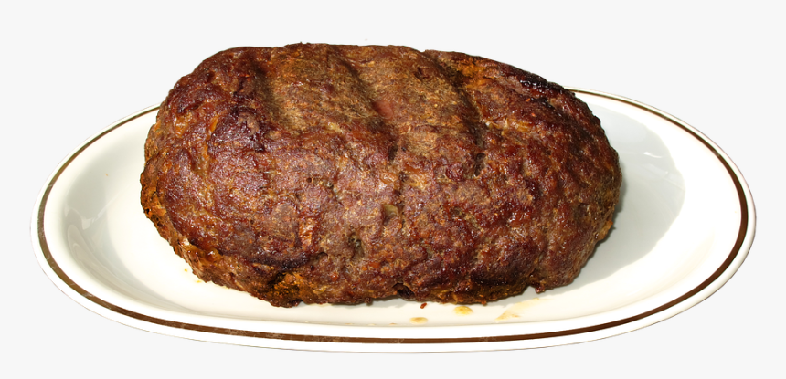 Meatloaf, Baked, Crust, Delicious, Minced Meat, Meat - Meat Loaf No Background, HD Png Download
