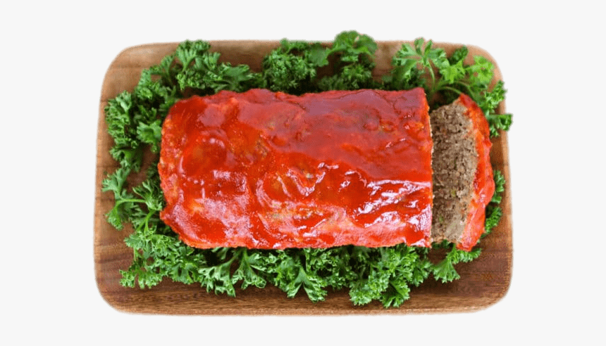 Meatloaf On A Wooden Tray - Fast Food, HD Png Download