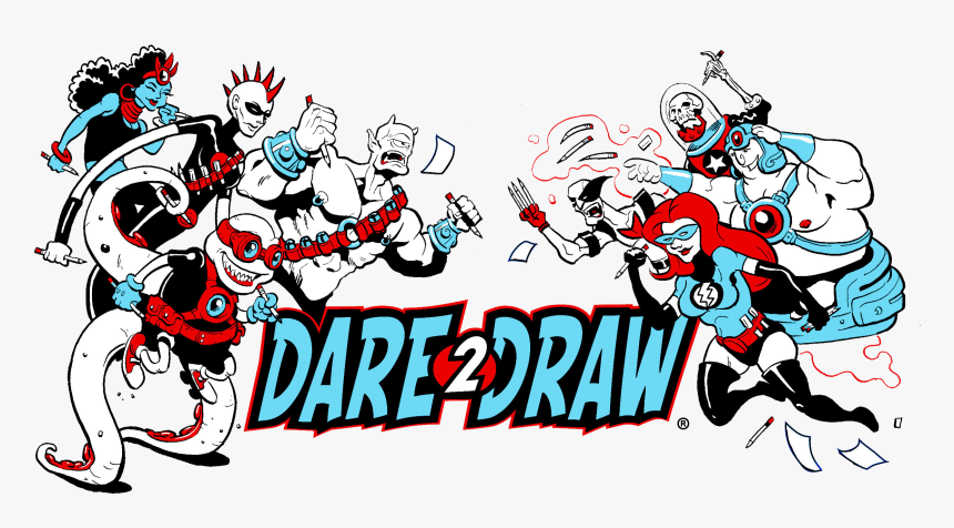 Org, Dare 2 Draw, Creatorcode, Rj Huneke, Powkabam - Cartoon, HD Png Download
