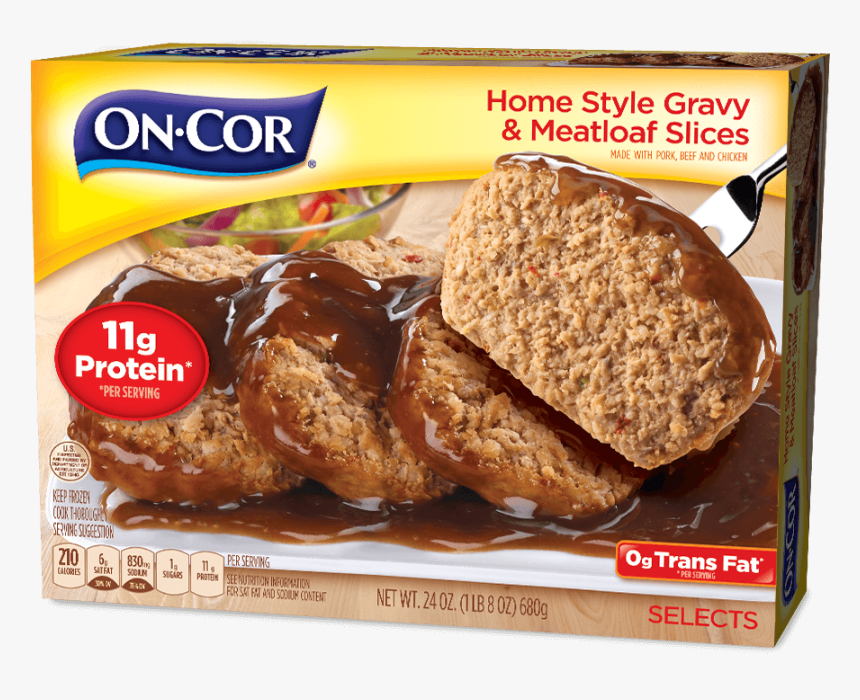 Home Style Gravy & Meatloaf Slices - Cor Meatloaf, HD Png Download
