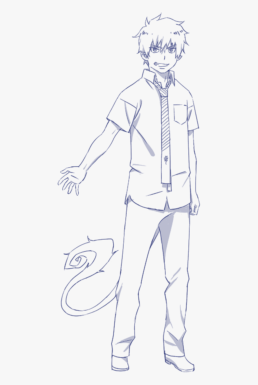 Blue Exorcist Rin Design, HD Png Download