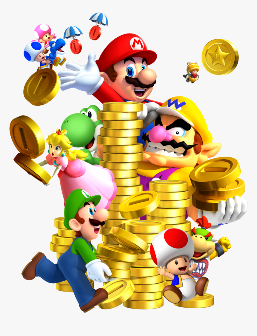 Mario Coins Png - Mario And Luigi Coins, Transparent Png